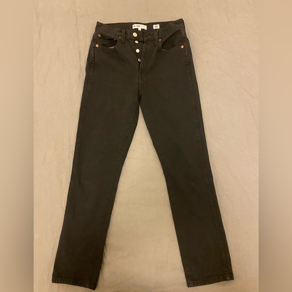 Re/Done high waisted comfort stretch skinny leg jeans - size 25